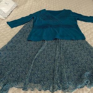 Cold Water Creek skirt set size large